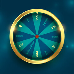 golden wheel of fortune luck spin background