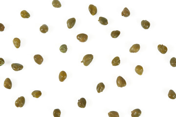 capers isolated on white background