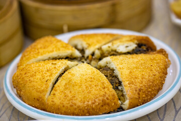 Daoxiang Pie is a special tea dish of Guangdong