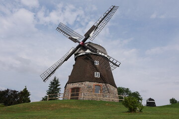 Fototapeta na wymiar Windmühle Woldegk Mühlenstadt