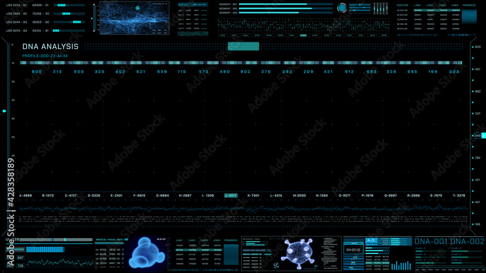 Poster HUD Futuristic Virtual Reality Element Digital User Interface Blank Copy space Illustration Infographic Work Concept.