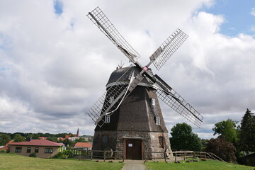 Plakat Windmühle Mühlenmuseum Woldegk Mühlenstadt