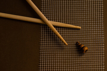 chopsticks on mat