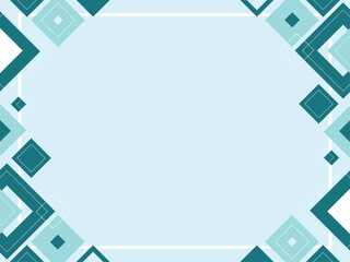 Abstract geometric background pattern, mosaic template, banner design, triangle and square shapes with copy space, place for text, modern blue concept