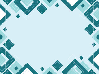 Abstract geometric background pattern, mosaic template, banner design, triangle and square shapes with copy space, place for text, modern blue concept