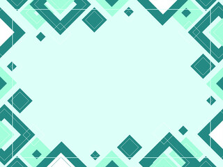 Abstract geometric background pattern, mosaic template, banner design, triangle and square shapes with copy space, place for text, modern blue concept