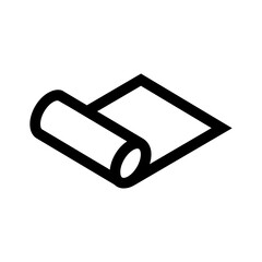 Simple vector illustration of a roll with the ability to change.