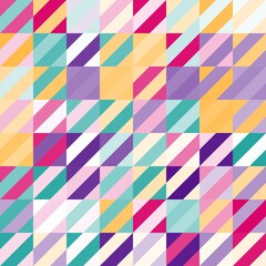 Obraz premium Minimal modern mosaic geometric colorful abstract background pattern art