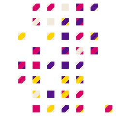 Minimal modern mosaic geometric colorful abstract background pattern art
