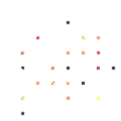 Minimal modern mosaic geometric colorful abstract background pattern art