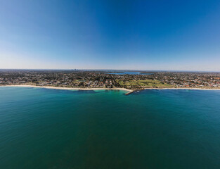 Fototapeta na wymiar The iconic Cottesloe Beach in Western Australia.