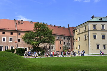 Fototapeta na wymiar Wawel, Zamek Królewski na Wawelu, Kraków, zabytki,