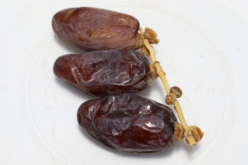 dates stock on white background