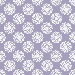 Seamless background with abstract flower. Floral simple pattern in pastel color.