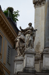 Fototapeta premium Two similar churches on San Carlo square - Turin