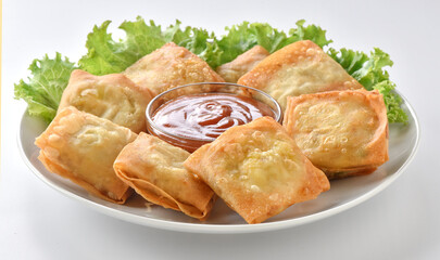 Box Patties or Square Shape Samosa, very tastry, filled with spicy chicken and vegetables