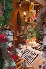 A counter at the Christmas market.