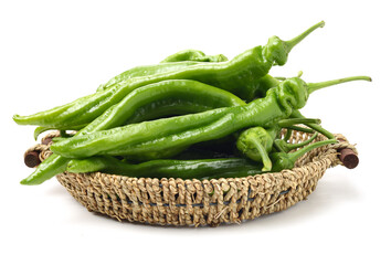 peppers on a white background