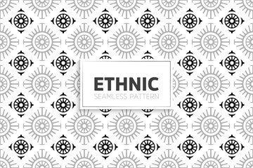 Seamless tribal texture geometric design