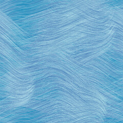 Stoffe zum Nähen Seamless pattern with abstract ripple water surface of sea, ocean, river, lake in blue, white colors