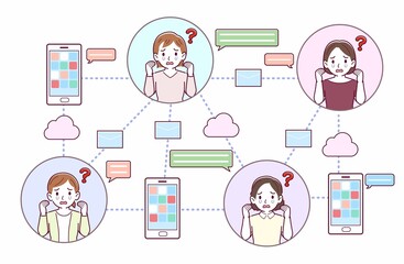 Fototapeta premium クラウド管理を使う人