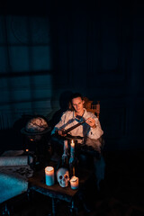 Pirates in an estate on an island in the Caribbean