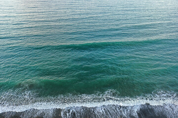 sea surf drone view, landscape beach travel blue water waves