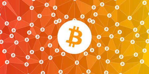 Bitcoin Yellow Background