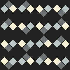 Rhombus three gray shapes. Vector pattern.