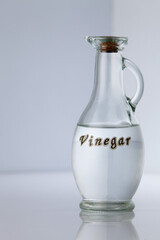 vinegar on the white background