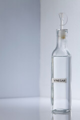 vinegar on the white background