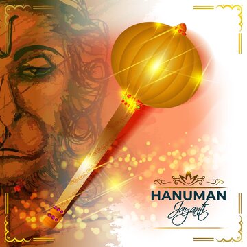 Happy Hanuman Jayanti Full HD Banner  Poster Design Free Download