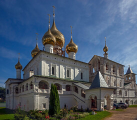Fototapeta na wymiar Resurrectiion monastery. City of Uglich, Russia. Established in XIII century