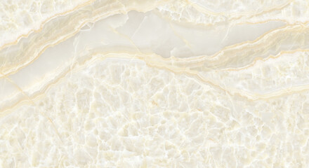 Cream marble design with onyx design natural marble finish surface