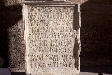 ancient roman inscription