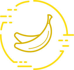 Banana icon , Banana sign symbol