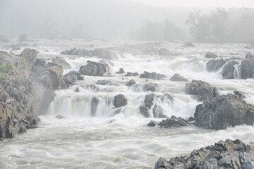 Great Falls National Park in winter - Virginia, United States