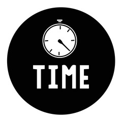 Stopwatch icon illustration timer in trendy flat style isolated on background