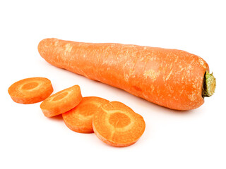 carrot isolated on a white background,element of food healthy nutrients and fruit healthy concept