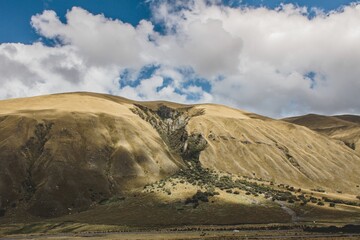 Peruvian Map Mountain Landscape, Ancash Perú. 