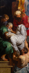 Valenciennes, France. 2019-09-12. "The Body of Saint Stephen" by By Peter Paul Rubens (1577-1640). Museum of Fine Art in Valenciennes, France.