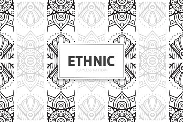 Seamless tribal texture geometric design