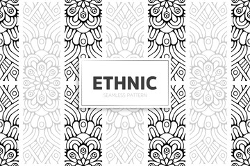 Seamless tribal texture geometric design