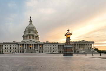 Fototapeta premium U.S. Capitol Building at sunset - Washington D.C. United Staes of America