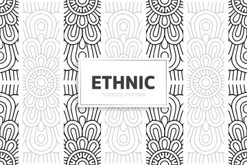 Seamless tribal texture geometric design