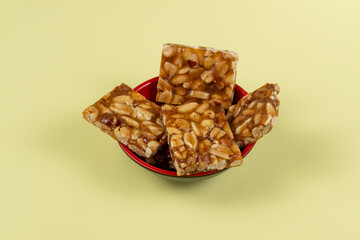 Typical Brazilian sweet consumed during the june party season made with peanuts