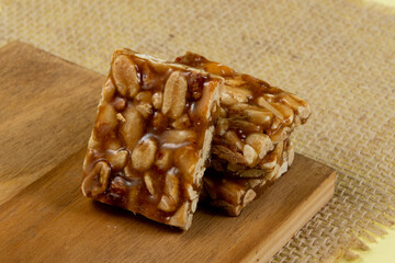 Typical Brazilian sweet consumed during the june party season made with peanuts