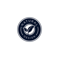 logo natural design vector
