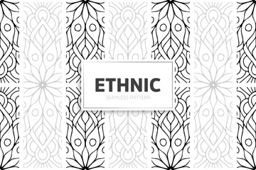 Seamless tribal texture geometric design