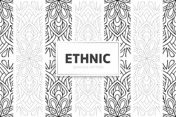 Seamless tribal texture geometric design